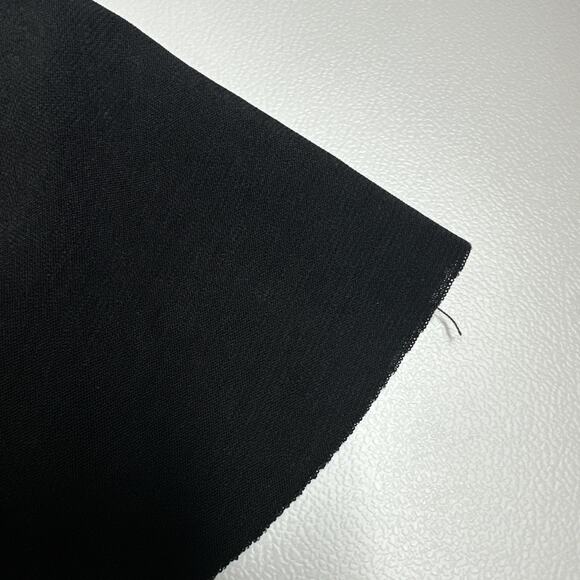 Y2K McBling Black Beaded Flutter Sleeve Top S Rhinestone Pendant Glam Baddie - Picture 11 of 12